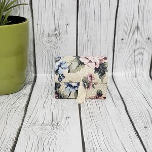 Floral Box Jewelry Trinket Padded Box